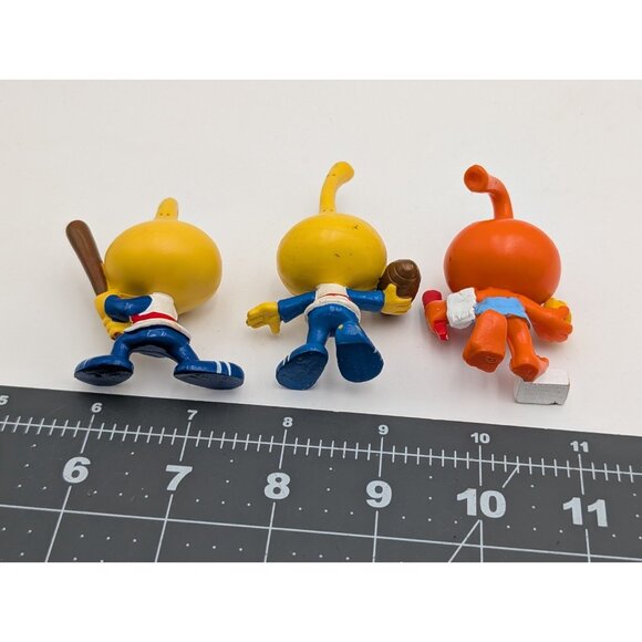 Wallace Berrie Snorks Figure Lot of 3 Baseball Football Bathtime - Picture 8 of 10